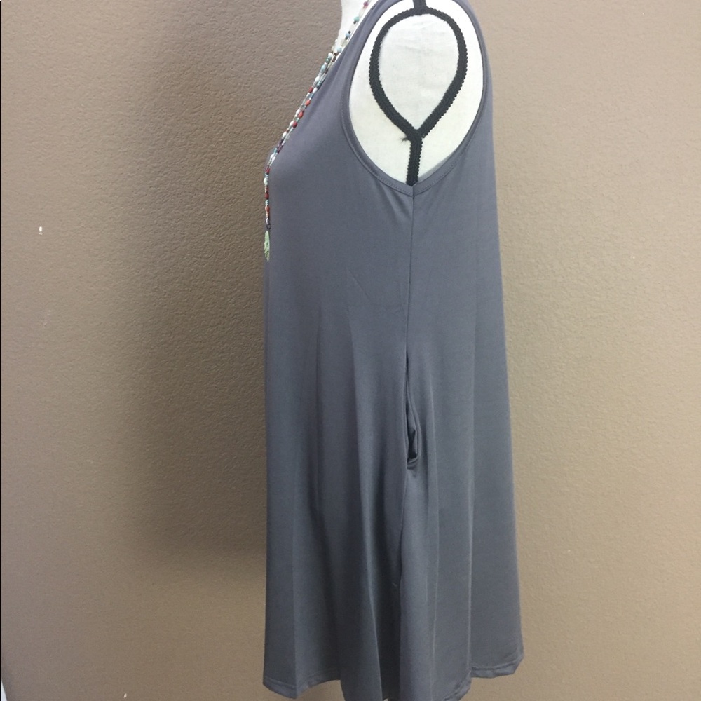 sleeveless pocket summer mini dress - Picture 6 of 8